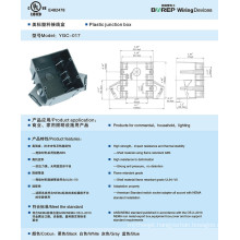 YGC-017 CE Outdoor waterproof standard size gfci cable terminal box